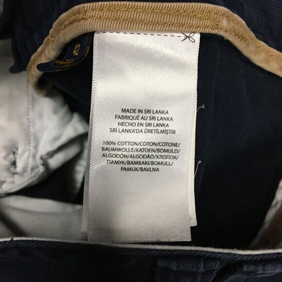 Polo Ralph Lauren Mens Cargo Shorts size 42 Dark Blue Cotton Pockets Casual - Picture 9 of 14